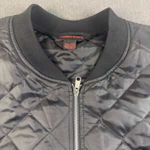 Tough Duck Men's Black Quilted Bomber Jacket 5XL/5XLT Tall Lightweight Coat